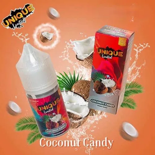Unique Limited Kẹo Dừa Lạnh – Coconut Candy – Salt nic 30ml